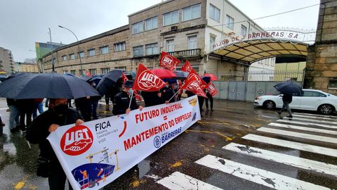 Concentraci�n de los trabajadores de Barreras