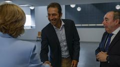 El exconselleiro Alfonso Villares, en un acto en el Hospital Universitario Lucus Augusti de Lugo esta semana.