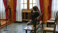 Shirley V. V. M., en el banquillo de los acusados de la Audiencia de Ourense.