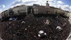 La concentraci�n de Podemos en Madrid, en streaming