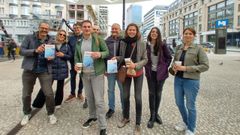 Membros da asociacin cultural Couto Mixto, que impulsan a cultura galega en Bruxelas