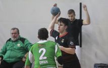 Iv�n Campos en uno de los �ltimos partidos disputados por el BM Lal�n en el Arena. 
