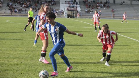 Un lance del encuentro celebrado en el Pepe Barrera.