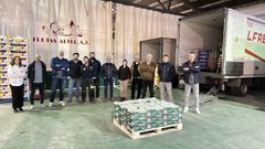 Foto de familia del equipo de Frutas Alfre. 