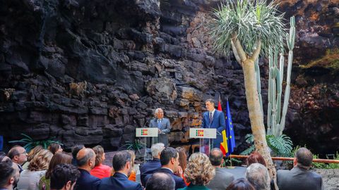 Rueda de prensa de Antnio Costa y Pedro Snchez tras la cumbre hispanolusa celebrada en Lanzarote