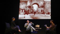 Miguel Carricoba y Daniel Dorado junto a Sara Meijide