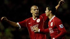 Rio Ferdinand y Cristiano Ronaldo .Rio Ferdinand y Cristiano Ronaldo en el Manchester United