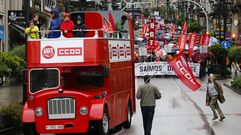Manifestaciones del primero de mayo en Galicia