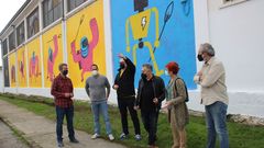O mural de Leandro que fixo en Fingoi