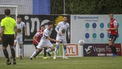 Imagen del �ltimo derbi disputado en Barra�a entre el Boiro y el Noia