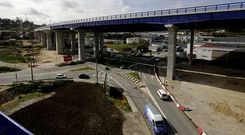 Uno de los viaductos que forman parte de la tercera ronda y que se han construidos en los alrededores de Pocomaco. 