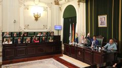 Pleno provincial celebrado este jueves en el que se present la mocin