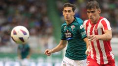 Nacho S�nchez en una imagen ante el Sporting.
