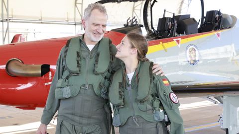 Felipe VI acompa�� a su hija, Leonor, en un vuelo de instrucci�n en junio del 2026