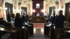 El pleno arranc� con un minuto de silencio en homenaje a las victimas del covid-19
