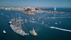 La visita del Juan Sebastin Elcano a A Corua