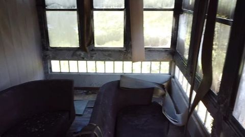 Interior de la Casa de Vila, que ardió en Mugardos