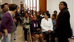 Caboverdianas asentadas en Burela, en una celebraci�n del D�a da Muller