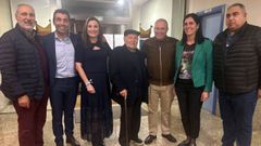 Participantes no mitin do PP celebrado o luns en Cambados
