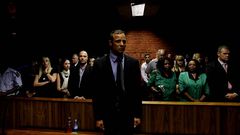 Pistorius durante una de sus declaraciones ante el juez