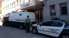 Fotograf�a de archivo de un traslado de detendos por parte de la Guardia Civil al juzgado de Chantada