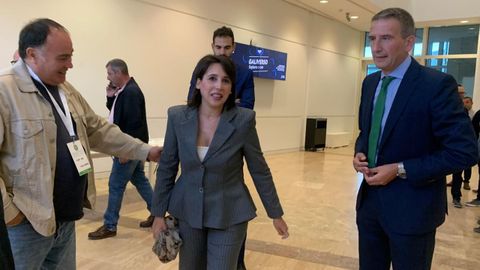 La conselleira de Econom&iacute;a, Mar&iacute;a Jes&uacute;s Lorenzana, a su llegada al Foro Wind Galicia