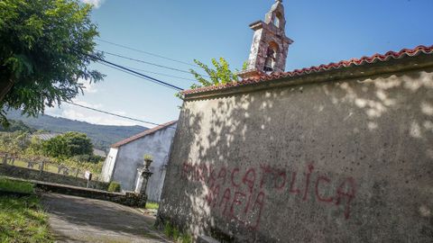 Pintadas en la capilla de Santa Luca, en Asados, en el 2021