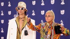 Ca7riel y Paco Amoroso, en la alfombra roja de los Latin Grammy hace un mes.