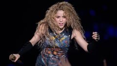 La cantante Shakira, durante un concierto.