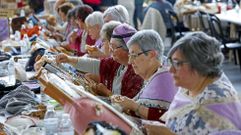 Encontro de palilleiras en el recintro ferial de Pontevedra