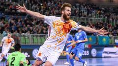 Jugador gallego de la selecci�n espa�ola de f�tbol sala