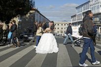 Las bodas se desplomaron en Santiago a partir del 2008, pero ahora parece que se recuperan. 