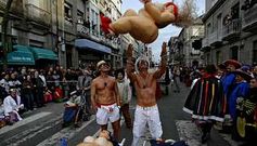 Foto de archivo del desfile de entroido de XInzo