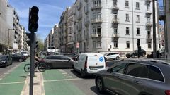 Semforos apagados en una calle de Lisboa el 28 de abril, como consecuencia del apagn elctrico en la Pennsula.