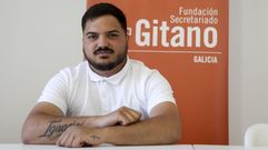 Diego Salazar, retratado en Afundacin, donde tuvo lugar el acto de clausura de los cursos formativos del plan de empleo de Secretariado Gitano