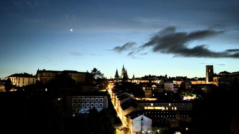 Vista de la ciudad de Santiago de Compostela