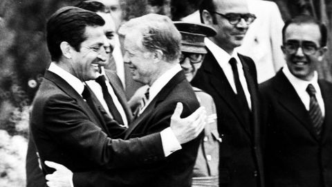 25 de junio de 1980. El dem�crata Jimmy Carter y Adolfo Su�rez. Ambos trataron, entre otras cosas, el calendario de ingreso en la OTAN