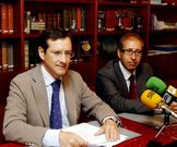 Ram�n J�udenes, en primer t�rmino, y Alberto Lastres.