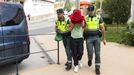 El investigado por el mortal atropello de Corcubin, a su llegada a los juzgados para prestar delcaracin