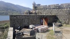 Vista de la zona del castillo de San Felipe en obras, en una imagen tomada esta semana.
