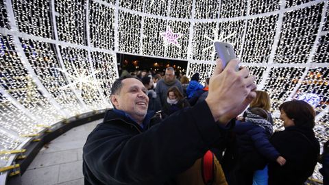 Encendido del alumbrado navide�o en A Coru�a