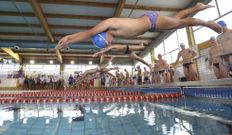 La piscina Carballo Calero acogi� al competici�n. 