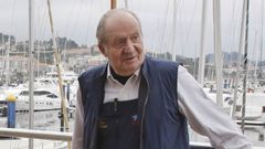 El rey em�rito, en Sanxenxo en el a�o 2016