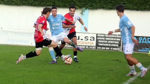 Imaxe do derbi entre o Vilalonga e o Arousa