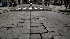 Los desperfectos en las calles de Vigo