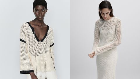 Dos prenda de crochet de Massimo Dutti