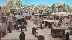 Escena del Bel�n de la parroquia de San Jos� Obrero, en Nar�n