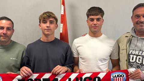Andr�s Silva y Lucas Su�rez, del Lugo
