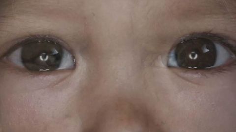 La mirada de un bebé representa a la especie humana actual en «Timelapse of the entire universe»