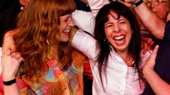Elif Eralp celebrando los sondeos que la posicionan como alcaldesa de Berl�n